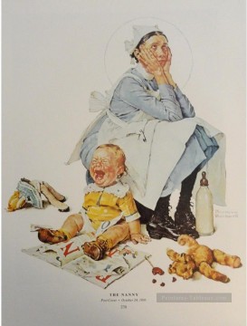 camille garden jean nanny Painting - Nanny Norman Rockwell